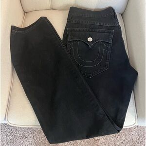 BLACK TRUE RELIGION JEANS
